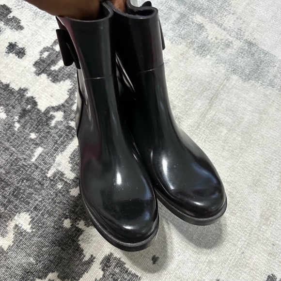 Jessica Simpson Raila Stylish Black Women's Boots with Bow Accent rain size 9 - Picture 7 of 11